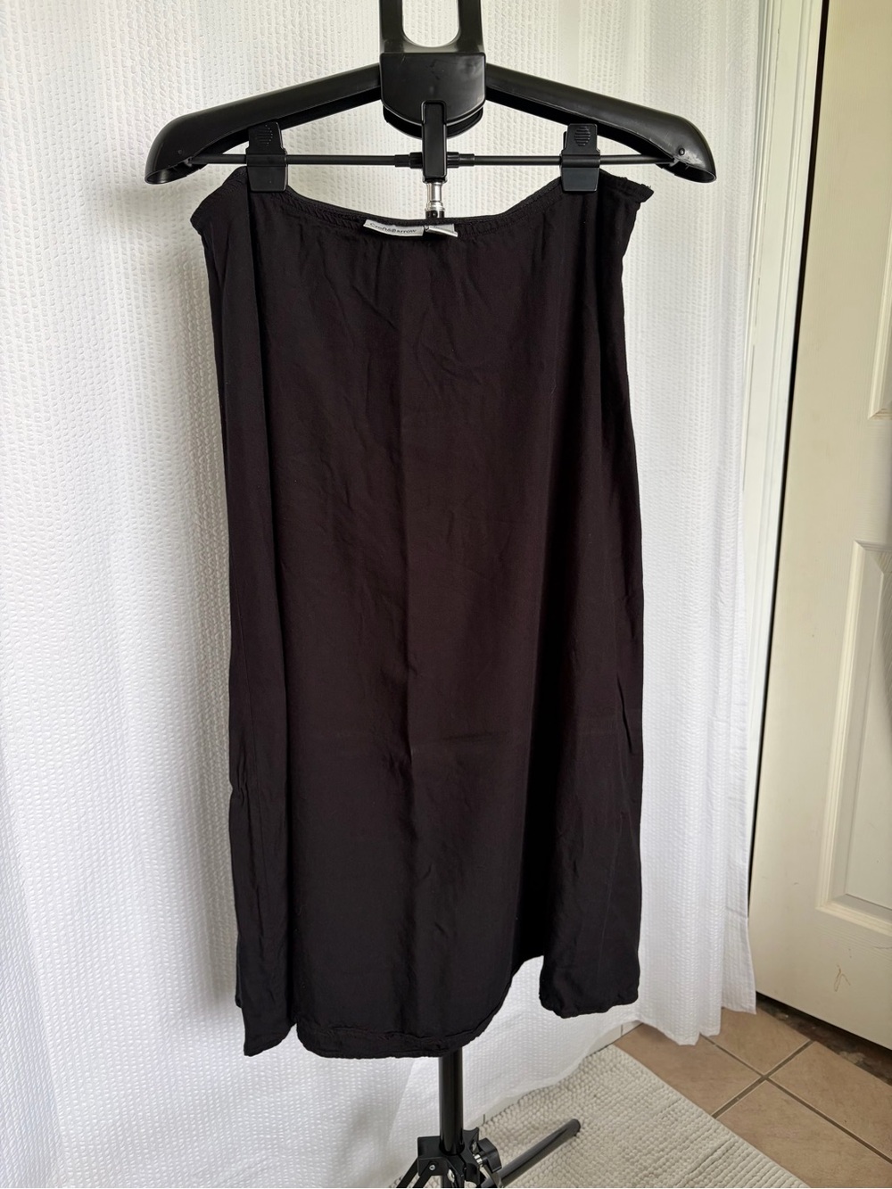 croft & barrow Black Straight Midi Skirt